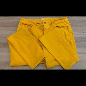 Rockstar Old Navy Super Skinny Mustard Jeans